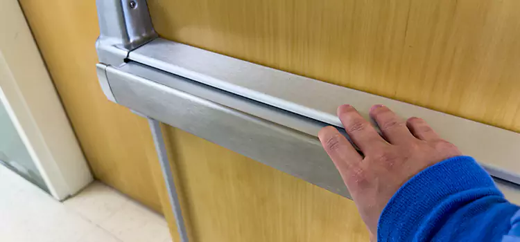 Installing a Push Bar on a Door East Hemet
